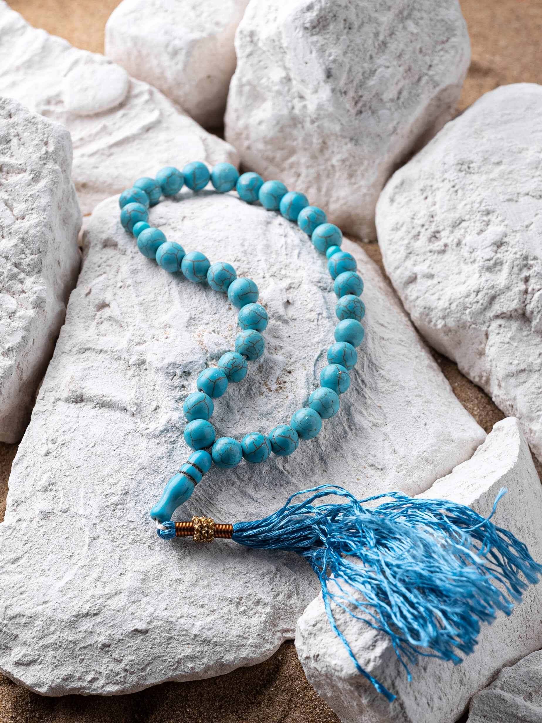 Blue Turquoise Feroza Stone Tasbih 10mm 33 Beads Theshopkorner blue-turquoise-feroza-stone-tasbih-10mm-33-beads-theshopkorner