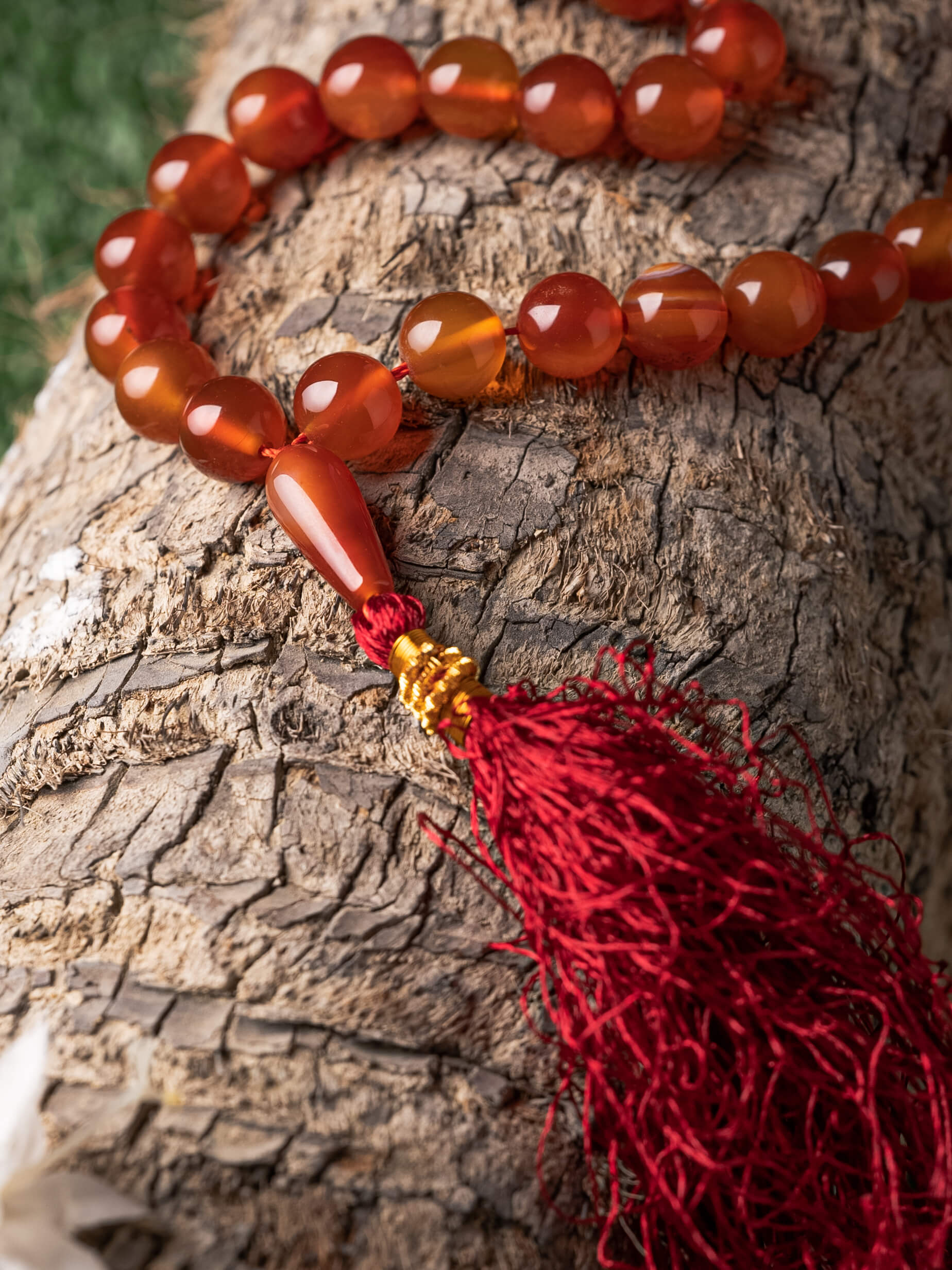 Brown Sulemani Aqeeq Stone Tasbih 10mm 33 Beads Theshopkorner brown-sulemani-aqeeq-stone-tasbih-10mm-33-beads-theshopkorner